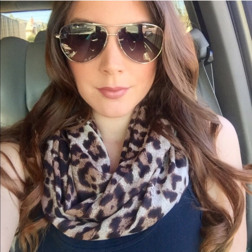 Brown Leopard Infinity Scarf - Picture 2 of 8